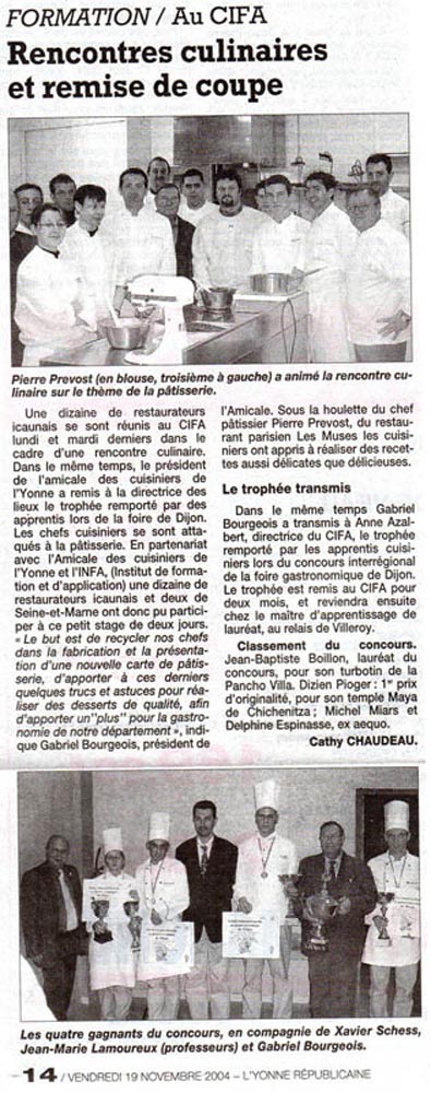 2004-11-Rencontre culinaire de Pierre Prevost 2004