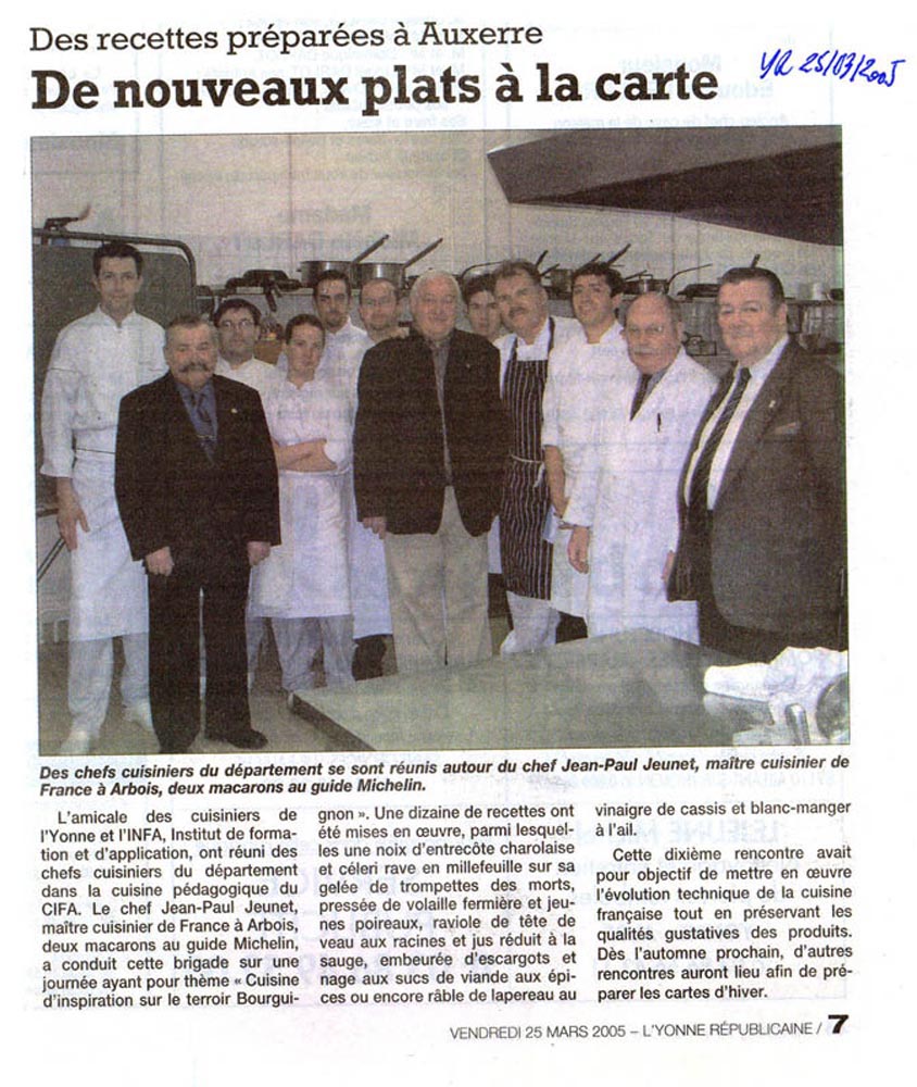 2005-03-Rencontre culinaire avec Jean Paul Jeunet 2005